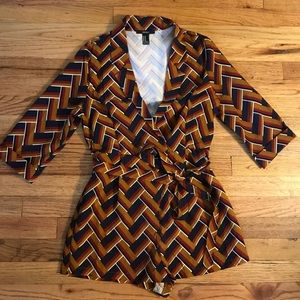 Retro 70s style romper